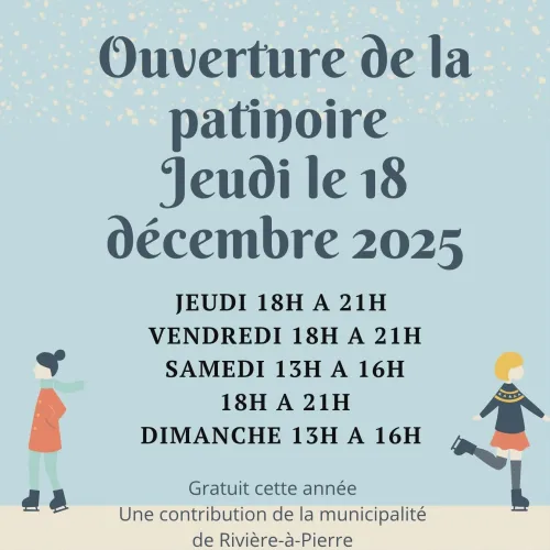 Ouverture de la patinoire