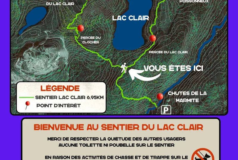 Carte boucle du sentier