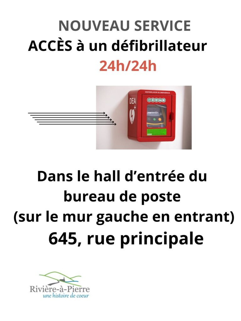 ACCES à un défébrilateur 24h24h